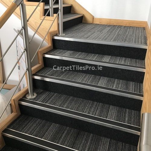 Stair edges in Carpet Tiles for a quality commercial design.