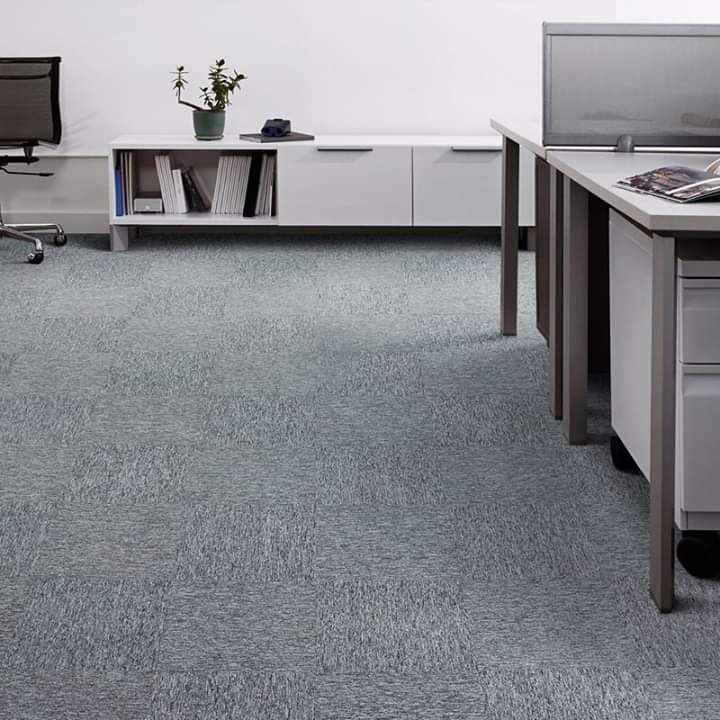 Single colour Carpet Tile flooring.